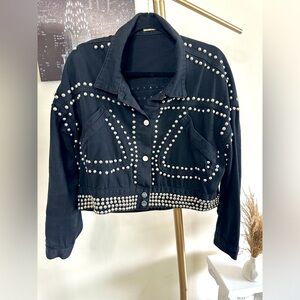 Studded black Jean jacket